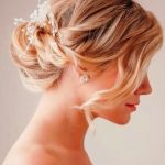Low Messy Knot- Wedding hairstyles medium hair