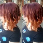 Marsala to Strawberry Blonde Ombre- brown Balayage short hair looks