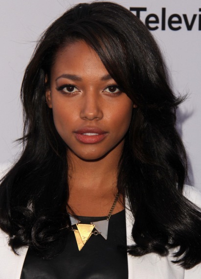 Collarbone Bob with Wispy Bangs- Black hairstyles with bangs
