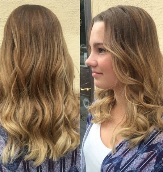 Medium Length and Soft Color Fade- Soft Ombre hairstyles