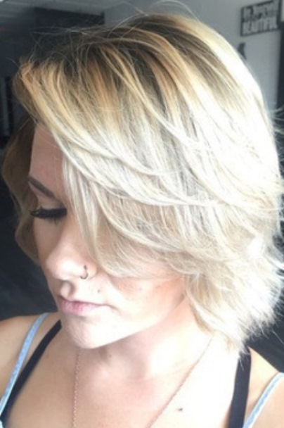 Medium Wispy Layers- Blonde balayage looks