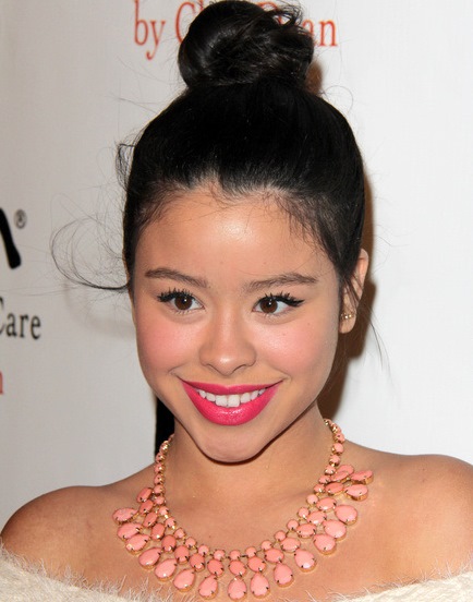 Neat Top- Knot Asian Updo- Asian hairstyles
