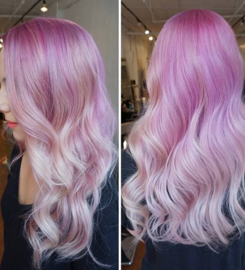 Pastel Pink Ombre Hair- Pink ombre hairstyles