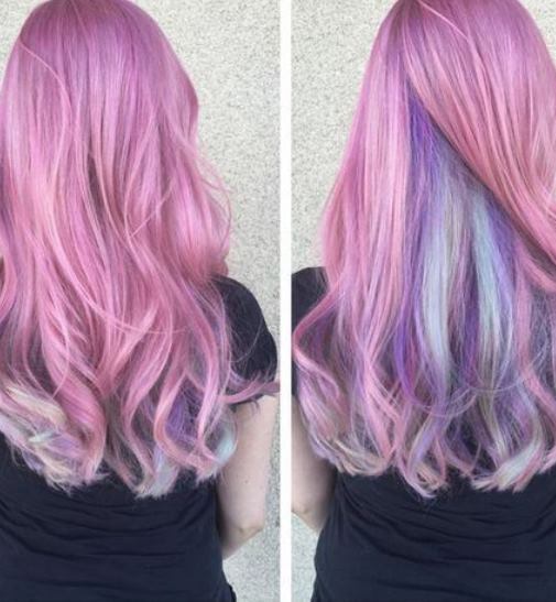Pastel Waves- Pastel pink hairstyles