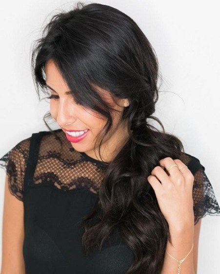 Perfectly Imperfect Side Pony- Side ponytail hairstyles