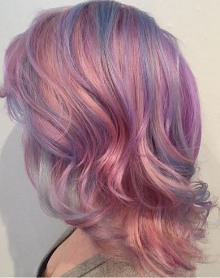 Pink Locks with Pastel Lavender- Pastel pink hairstyles