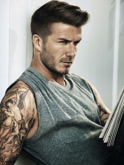 Pompadour Bangs- David Beckham Haircuts