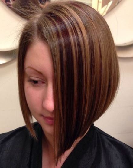 Precise Angled and Fabulous Highlights- Asymmetrical bobs