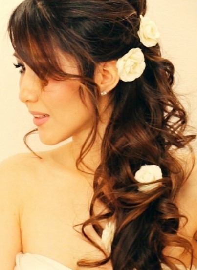 Sensuous Curls in a Romantic Updo- St. Valentine's day hairstyles