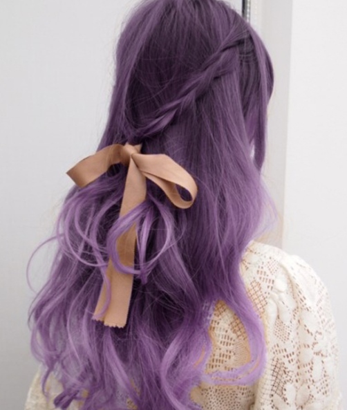 Purple Bow Tie Pastel Purple Hair
