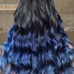 Rockstar Ringlets with Blue Ombre hairstyles
