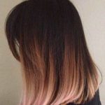 Rose Gold Ombre Locks- Medium Length hairstyles