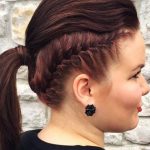 Sculptural Punky Ponytail- French Braid ponytails