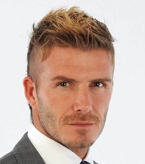 Short Blonde Messy Taper Fade Haircut Men-Messy Hairstyles