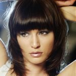 Short Layered Hair with Blunt Bangs- Short layered hairstyles