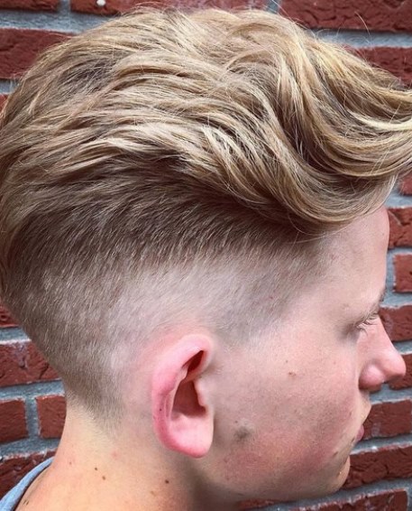 Short Sides with Long Waves- Shaved sides hairstyles and haircuts for men