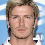Short-to-Medium Haircut with an Angled Quiff- David Beckham Haircuts