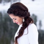 Side Braid and Wavy Pony Christmas and New Year Eve Hairstyles