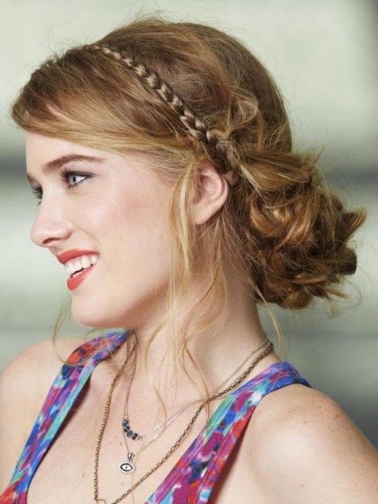 Side Chignon- Greek Goddess Braids