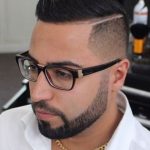 Side Part and Faded Sides- Sides shaved hairstyles and haircuts for men
