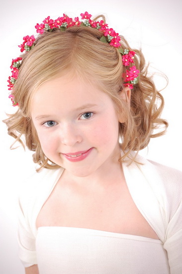 Simple Hairstyle- Flower Girl hairstyles