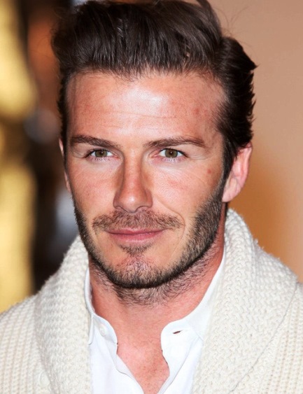 Slicked Back Men’s Hairstyle- David Beckham Haircuts