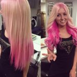Smooth Blonde and Pink Locks- Pink ombre hairstyles