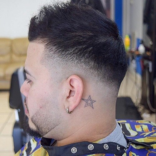 Spiked Fade Haircut Hairstyles for Men with Thin Hair
