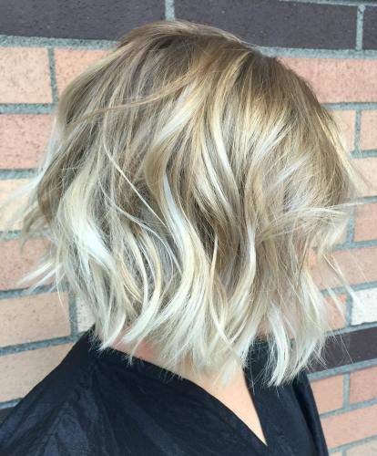 Stiff Blonde Waves- Bob hairstyles