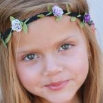 Straight Hair with a Side Part- Flower girl hairstyles