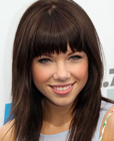 Straight Jagged Fringe for a Layered Haircut- Fringe hairstyles