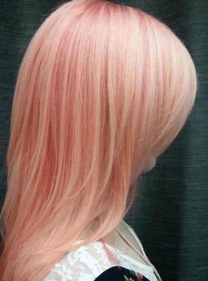 Sweet Strawberry Ice-Cream- Pastel pink highlights