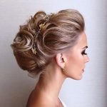 Teased Updo Christmas and New Year Eve Hairstyles