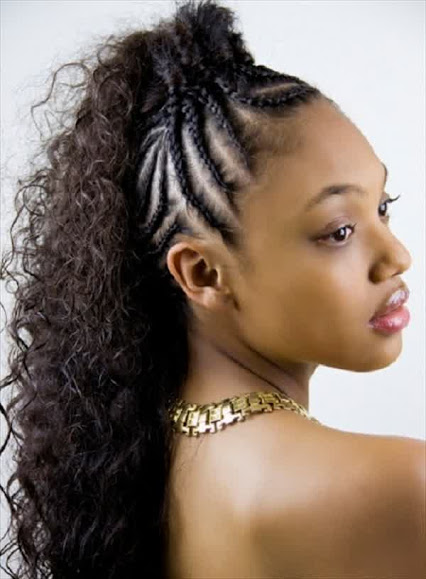 The Chic Braided Mohawk- Black braid hairstyles