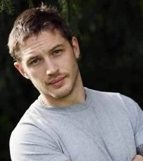 Tom Hardy Short Messy Hairstyle Men-Messy Hairstyles