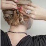 Twist the braid to make fishtail braid hairstyle