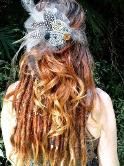 Twisted Blend of Locks and Buns dreadlocks for women