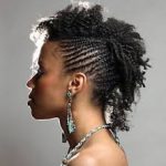 Twisted Fauxhawk- Black braid hairstyles