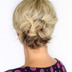 Two Twisted Buns Style Short Hair