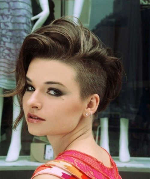 Undercut Hairstyles with Longer Bangs