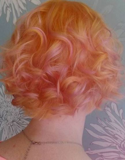 Vintage Glamour- Pastel pink hairstyles