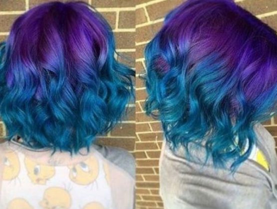 2. Short Blue Ombre Hairstyles - wide 2