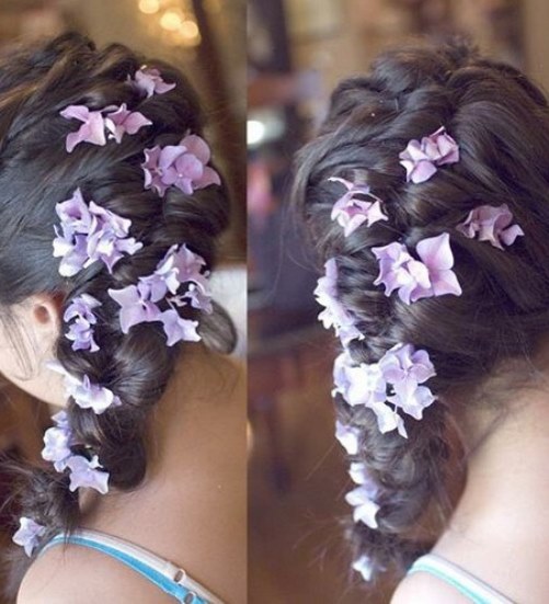 Whimsical Braided Updo- Flower girl hairstyles
