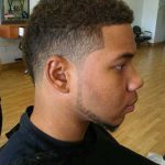 Faded Mohawk Curly Hairstyles for Black Men