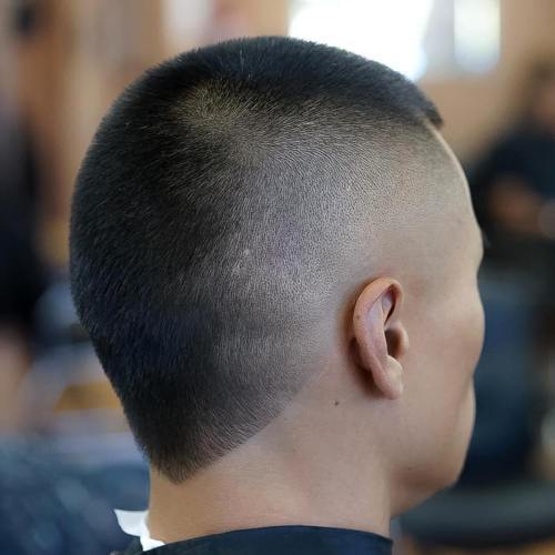 faded Buzz Cuts Different Lengths