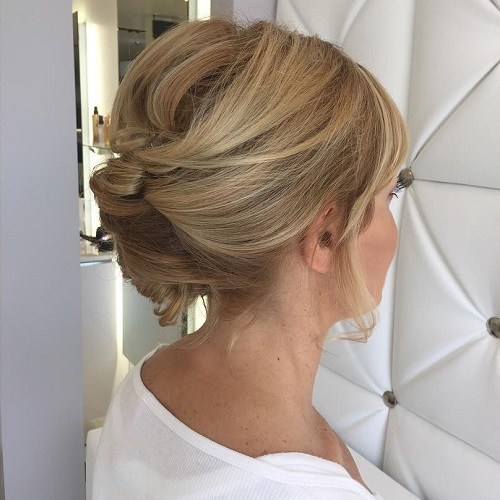 French roll Updos for Medium Length Hair