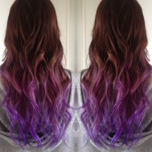  Lavender with Waves Lavender Ombre Hair and Purple Ombre