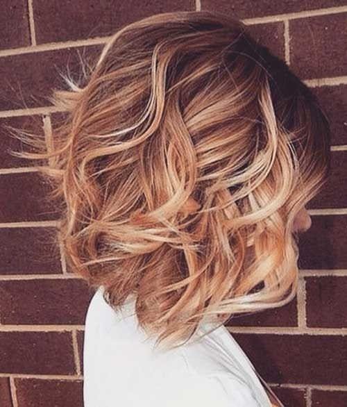 Flowing Curls Short Bob Hairstyles