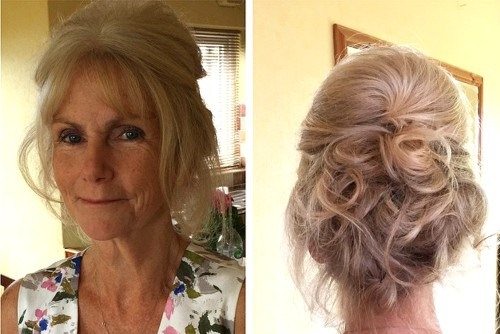 Beautiful Layer with Fringes Hairstyles for Older Women