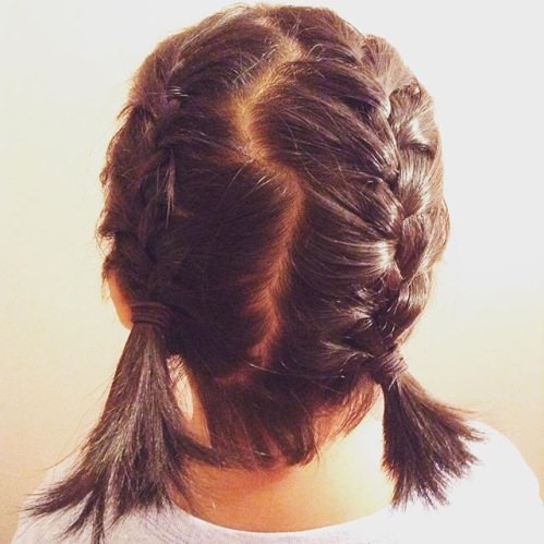 Try the French Braid Pigtails Braided Ponytails for Girls